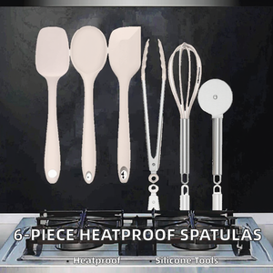 Juego de Espátulas de Silicona Ecológicas Yuehang, 5 Piezas, Utensilios de Cocina Resistentes al Calor para Hornear, Cocinar y Mezclar - Product Image 2