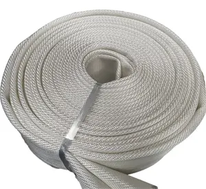 16-Bar yüksek basınçlı beyaz yangın söndürme hortumu boru Polyester tuval PVC 3-Inch kalın tüp