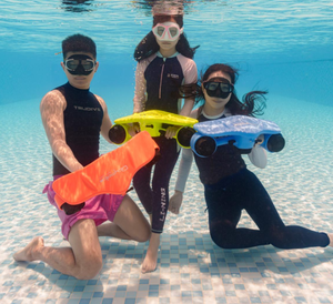 Scooter sous-marin électrique haute puissance 600W, matériau en silicone durable, conception étanche pour la plongée en apnée et la plongée sous-marine professionnelle - Product Image 5