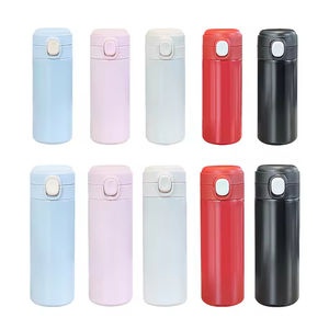 Bouteille isotherme en acier inoxydable 304 écologique avec paille, grande capacité, couvercle à ressort, pour enfants, design attrayant, pour eau froide, 6-12 ans - Product Image 1