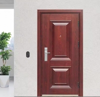 Porte extérieure d'entrée sécurisée en usine Porte principale moderne avec exécution de transfert étanche Sécurité à domicile