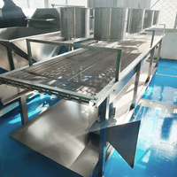 YouBan Flip Type Fruit- en Groente-luchtdroogmachine continue transportband ontwateringslijn voor salade, bessen, wortelen en bladgroenten