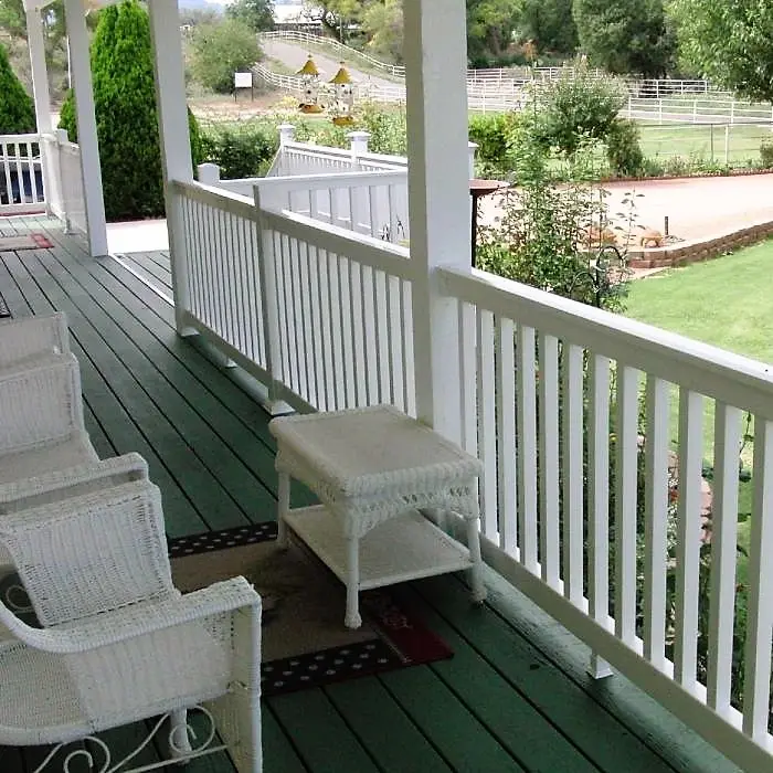 Longjie 3x6 Weißes Balkon geländer UV-beständige hochwertige Schiene