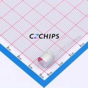 ตัวเก็บประจุแบบแข็ง SR108M6R3F0800 แบบ Through Hole (THT), ขนาด D8xL8 มม. 1000uF 20% 6.3V 4.7A 100kHz - Product Image 1