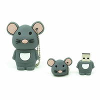 Memoria USB de animales de PVC de alta calidad personalizable 2D 3D PVC USB Memory Stick para regalos promocionales de negocios Pendrive