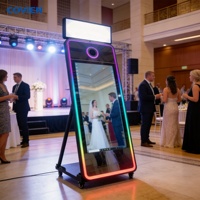 Miroir tactile de mariage en gros de 70 pouces avec écran tactile LCD de 32 pouces, unité de photomaton et miroir selfie