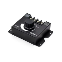 Variateur de luminosité à bouton rotatif DC12-24V 30A, réglage progressif de la luminosité, contrôleur de commutation pour bande lumineuse LED COB SMD 3528 5050