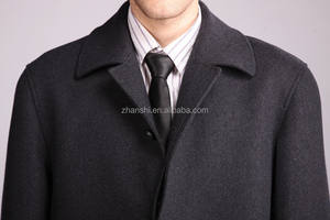 OEM Fashion Winter Designs Longs Manteaux Slim en <span class=keywords><strong>laine</strong></span> <span class=keywords><strong>bouillie</strong></span> pour hommes - Product Image 3