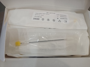 מחט RF שקופה סטרילית עם סימון עומק, קנולה ישרה, במגוון גדלים, מחט RFA לכאבים בגב, מחולל נזקי RF לוטרינריה - Product Image 3