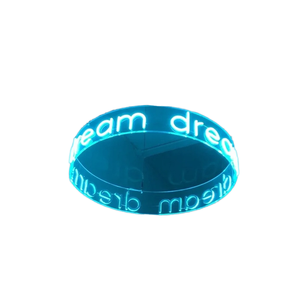 Enseigne néon LED ronde personnalisée en gros, bande de 6 mm, acrylique, enseigne lumineuse personnalisée pour la publicité, la décoration de magasin ou de bar - Product Image 1