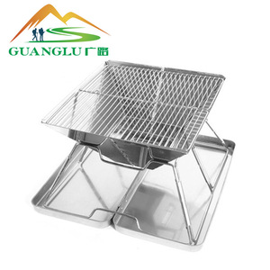 Parrilla Portátil Plegable de Acero Inoxidable para Barbacoa, Parrilla de Carbón para Exteriores, Parrilla Plegable para Camping B4 - Product Image 3