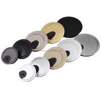 Grommet pour câble en plastique 50 60 80 mm Noir, cache-trou de bureau pour gestion des câbles, organisateur de passage de fils pour bureau