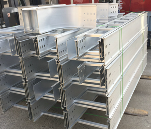 Plateau porte-câbles à grande portée en acier inoxydable galvanisé à chaud, capacité de charge de 200 kg, modèles 100*50 et 600*150 - Product Image 4