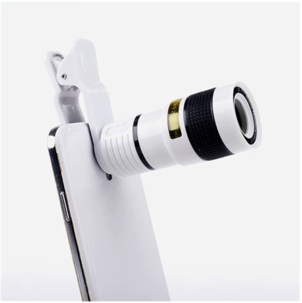 Universal 12x Telephoto Lens for Mobile Phones, High-Definition External Camera Lens, 12x Zoom Focusing Mobile Phone Lens