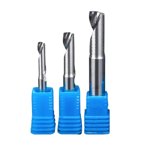 HUHAO 3.175mm Shank Aluminum Milling Cutter 1 Flute For Milling Aluminum Alloy CNC Router Cutter Bit