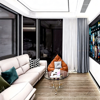 Ninenos Maison conteneur capsule spatiale carrée détachable de 40 pieds – Design moderne respirant et mobile pour usage résidentiel