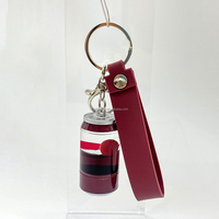 Porte-clés en forme de canette de soda, avec cordon, logo personnalisé, porte-clés 3D, vente chaude