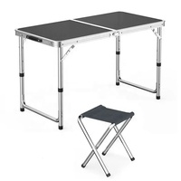 Table pliante de camping, table de pique-nique, table relevable, installation de stands, marché nocturne, bureau multifonctionnel, petit bureau portable pour la maison