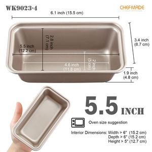 CHEFMADE 5.5-Pollici Non-Stick Rettangolo Mini Pagnotta Pan di Cottura Del Pane di Latta <span class=keywords><strong>per</strong></span> il Forno e Bak - Product Image 2