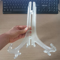 Présentoirs en plastique pour pièces de monnaie, cadres photo, collections d'art et assiettes décoratives