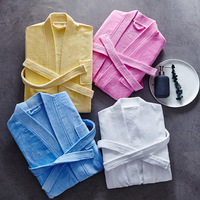 Peignoir en flanelle gaufrée pour homme, peignoir personnalisé pour femme, peignoirs d'hôtel et de spa, peignoirs pour filles