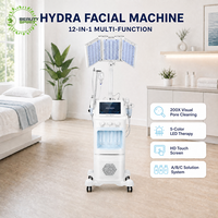 Appareil de soin de la peau Hydra Dermabrasion 12 en 1 Hydro Spectrum 4 couleurs, équipement de salon