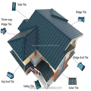 Tuiles de toit solaires résidentielles et commerciales en silicium monocristallin BIPV haute efficacité, résistantes au vent et à la grêle - Product Image 3