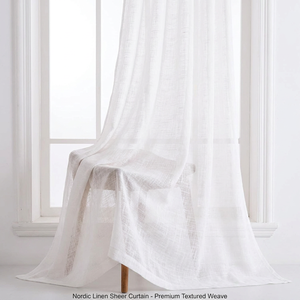 Rideaux et cantonnières en lin sur mesure extra larges pour le salon, rideaux transparents en voile pour fenêtres de maison, tissu pour rideaux. - Product Image 3