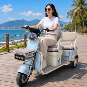 <span class=keywords><strong>Tricycle</strong></span> <span class=keywords><strong>électrique</strong></span> pour adultes, 3 roues, sièges <span class=keywords><strong>tandem</strong></span>, panier avant et rangement, pour les loisirs en famille, homologué CE - Product Image 3