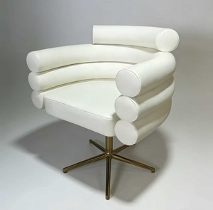 Comfortable Leather Computer Office Chair for Women's Bedroom and Dormitory Study Modern Design Adjustable <b>Backrest</b> - Product Image 4