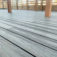 Vente chaude de terrasse en WPC de Chine, extérieur, ignifuge, surface lisse, bois composite plastique, co-extrusion moderne pour jardin extérieur