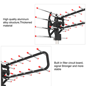 360-Degree Rotating Outdoor <b>TV</b> Antenna Adapter with <b>Remote</b> <b>Control</b> HDTV Aerial 470-862MHz HD Rotatable Plastic <b>TV</b> Antenna - Product Image 3