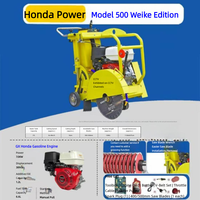 Machine à découper l'asphalte et le béton, modèle 500 Weike, moteur Briggs & Stratton, vente directe d'usine, à essence