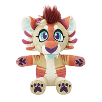 Peluche loup-garou chaud lestée en fourrure recyclée super douce personnalisée CE ASTM jouets unisexe animaux peluches cadeau