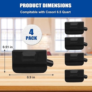 Piezas de repuesto para freidora de aire <span class=keywords><strong>Cosori</strong></span> 6.5QT, silicona resistente al calor, resistente a los arañazos, parachoques de goma, pies de goma para freidora de aire - Product Image 2