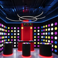 Lampe murale active à induction tactile en acrylique, 2W RGB, pour salle de jeux, KTV, club