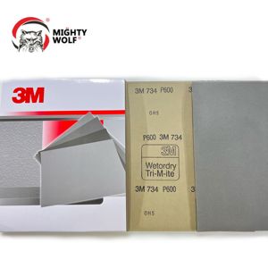 Büyük <span class=keywords><strong>3m</strong></span> 734 zımpara silisyum karbür ıslak ve kuru taşlama kum kağıt mobilya parlatma aşındırıcı zımpara levha - Product Image 6