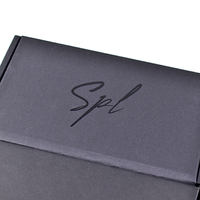 Venta al por mayor de cartón personalizado para pequeñas empresas corrugado negro caja de envío de regalo caja de papel mate embalaje impresión personalizada