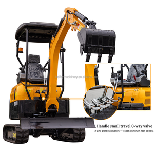 <span class=keywords><strong>Mini</strong></span>-excavatrice sur chenilles de 2 tonnes avec broyeur de souches pour le défrichement de terres agricoles - Product Image 6