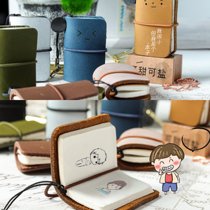 Carnet de notes mini <span class=keywords><strong>TN</strong></span> simple pour le bureau, carnet de notes mignon et coloré en cuir véritable, carnet de notes de voyage de luxe portable - Product Image 5