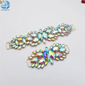 Bling non-fade <span class=keywords><strong>verre</strong></span> cristal AB pierres chaîne bikini connecteurs pour femmes maillot de bain accessoires de plage - Product Image 2