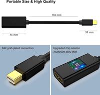 Adaptateur Mini DP vers HDTV 4K en boîte, convertisseur pour PC et écran, pour ordinateur portable, projecteur et ordinateur