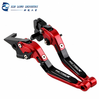 Palancas de Freno y Embrague Ajustables, Plegables y Extensibles CNC de 6 Velocidades, de Aleación de Aluminio, para Motocicleta Honda NC750X NC750S