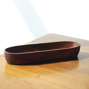 Wood Walnut Serving <b>Tray</b> Large Medium <b>Small</b> Storage Plate For Dessert Dinner Entryway Key Organizer - Product Image 3