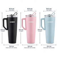 Hoge prestatie 40oz roestvrijstalen vacuümfles met lange warmte- en koudebehoud, sportwaterfles