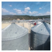 Precio de Fábrica SRON SILO Silo de Acero Galvanizado para Granos / Tanque de Almacenamiento de Alimentos con Capacidad de 50 Toneladas a 15000 Toneladas para Monitoreo PLC 25-40