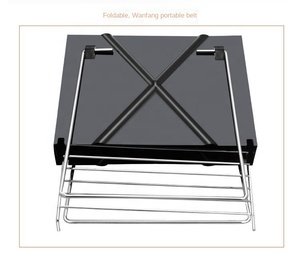 Four à barbecue pliable en aluminium portable pour l'extérieur, pour le camping et l'usage domestique, fonctionnant au bois et au charbon de bois, Zhejiang - Product Image 6