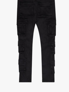 Jeans en denim pour homme HaiYao 2026, sur mesure, de haute qualité, noir délavé, coupe skinny, poches, streetwear, hip-hop, OEM ODM, Y2K, marque AM, coton - Product Image 5