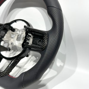 พวงมาลัย<span class=keywords><strong>หนัง</strong></span>คุณภาพสูงและคาร์บอนไฟเบอร์สำหรับรถจี๊ป แรงเลอร์ แกลดิเอเตอร์ JK JL TJ KJ - Product Image 2