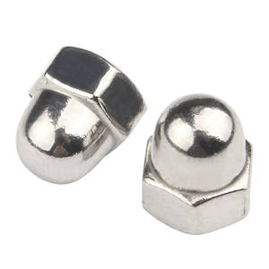 Prix de gros M6 M8 M10 M12 DIN1587 Acier inoxydable 304 Écrou à <span class=keywords><strong>tête</strong></span> <span class=keywords><strong>hexagonale</strong></span> en forme de dôme Écrou à <span class=keywords><strong>tête</strong></span> <span class=keywords><strong>hexagonale</strong></span> en forme de gland Couvercle <span class=keywords><strong>pour</strong></span> <span class=keywords><strong>vis</strong></span> et boulons - Product Image 1